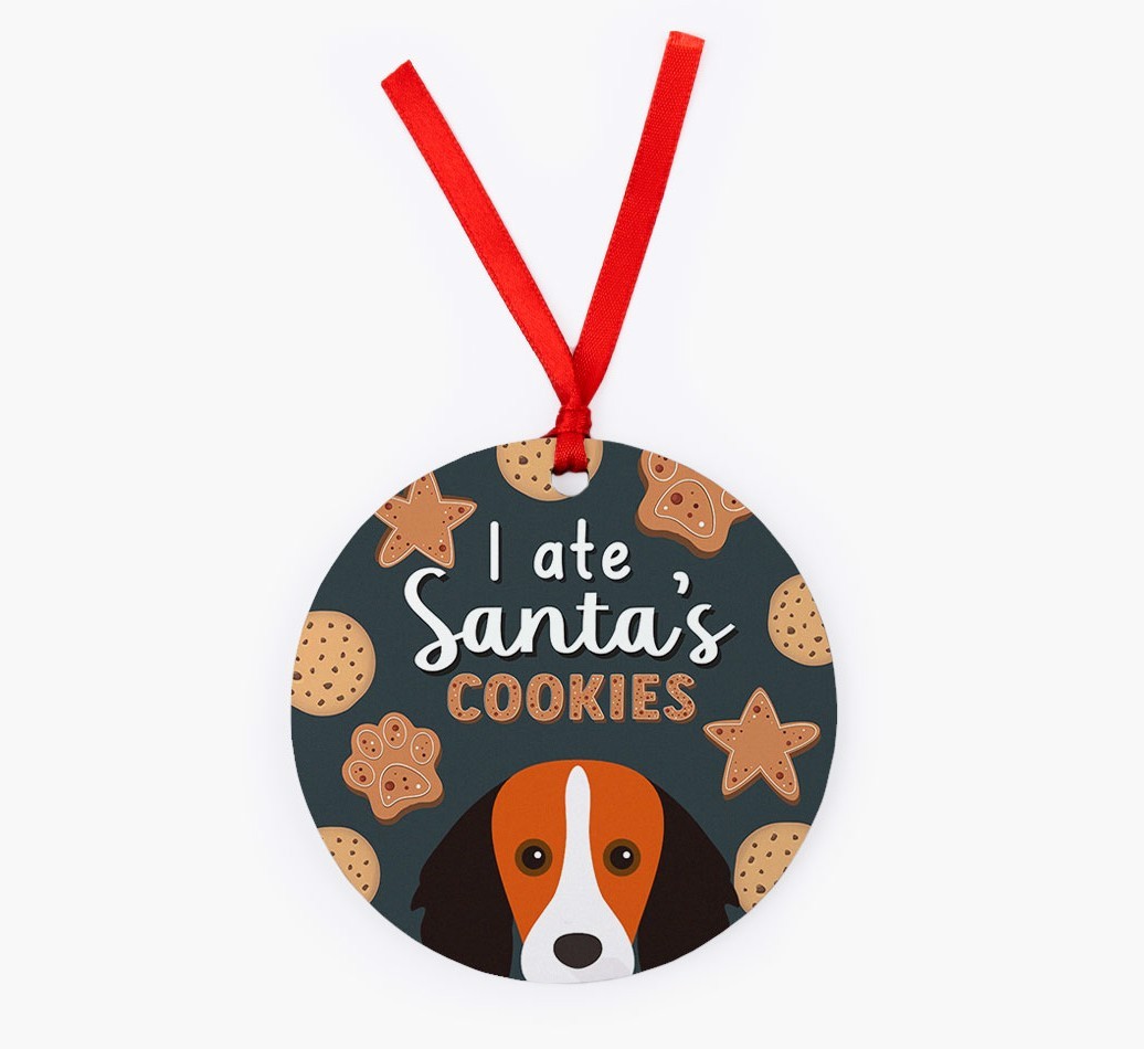 I Ate Santa's Cookies: Personalized {breedFullName} Christmas Decoration
