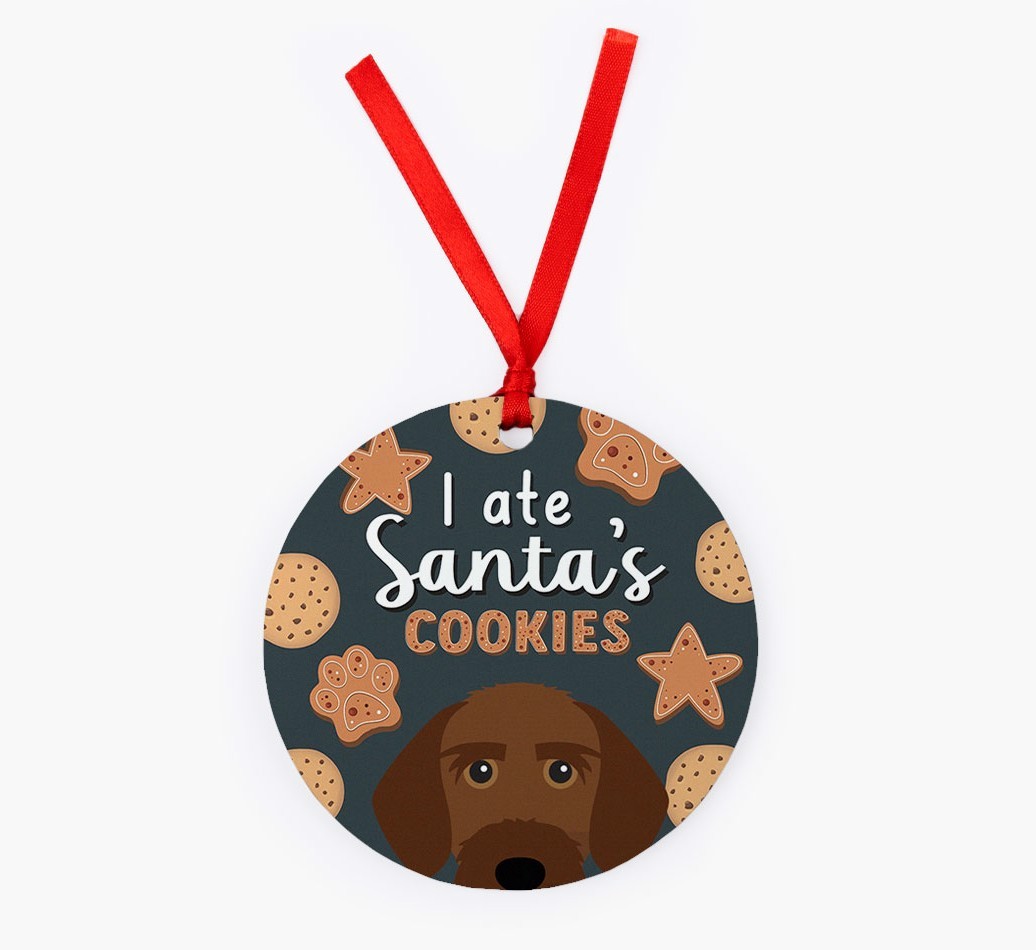 I Ate Santa's Cookies: Personalised {breedFullName} Christmas Decoration