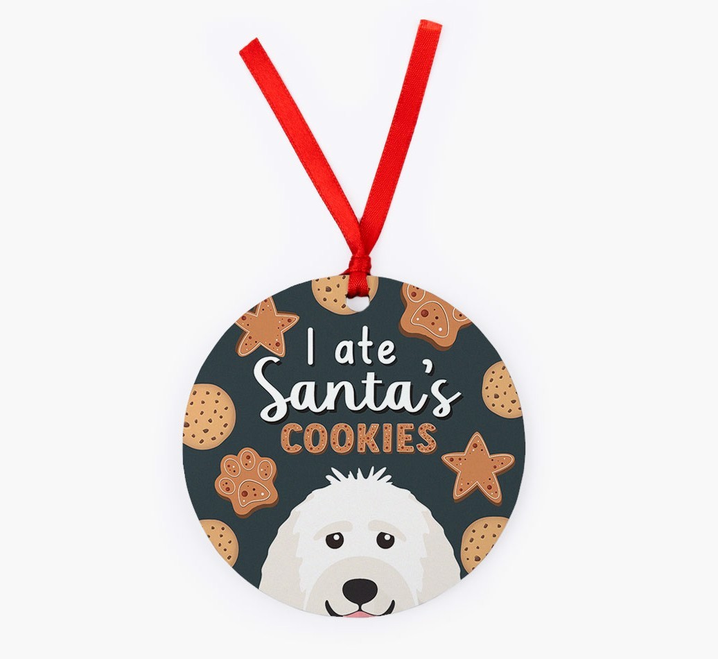 I Ate Santa's Cookies: Personalized {breedFullName} Christmas Decoration