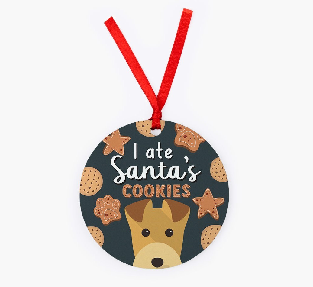I Ate Santa's Cookies: Personalized {breedFullName} Christmas Decoration