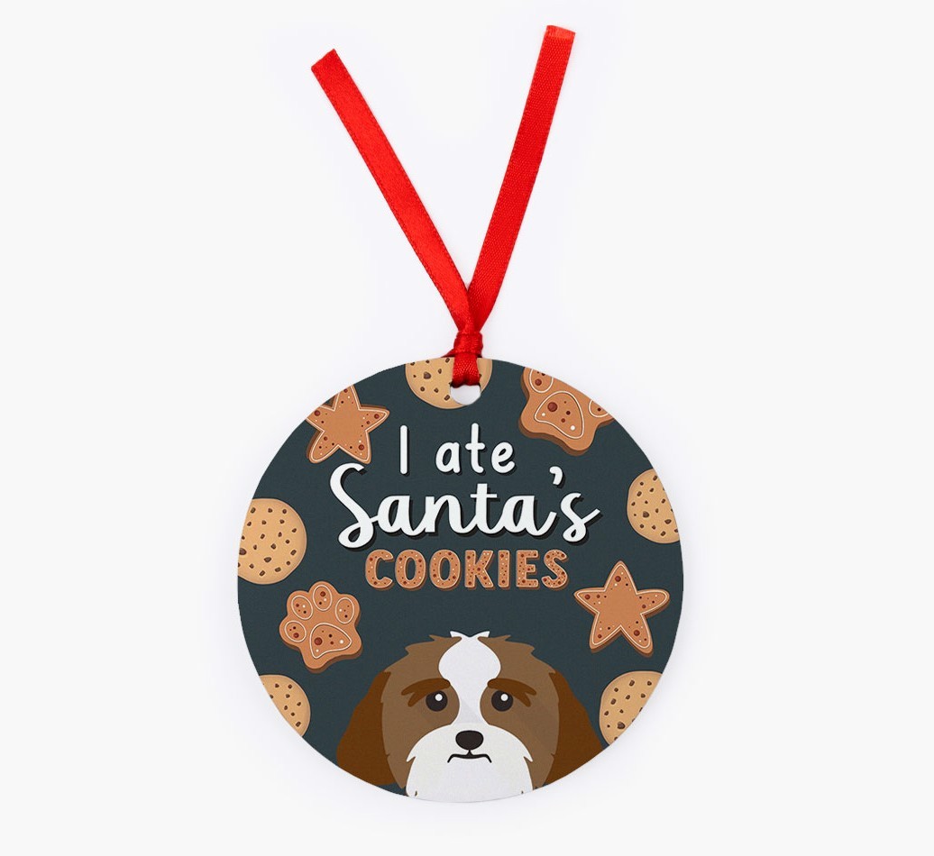 I Ate Santa's Cookies: Personalized {breedFullName} Christmas Decoration