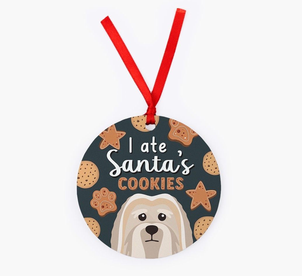 I Ate Santa's Cookies: Personalized {breedFullName} Christmas Decoration