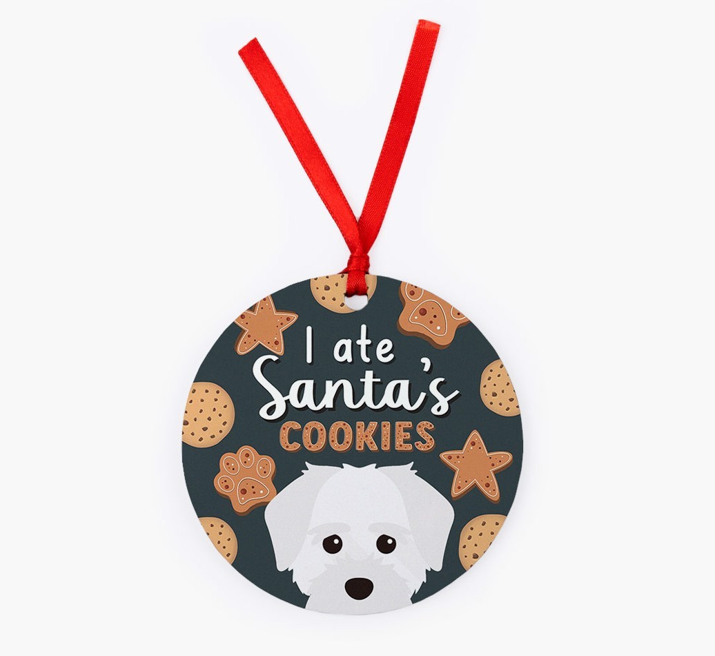 I Ate Santa's Cookies: Personalized {breedFullName} Christmas Decoration