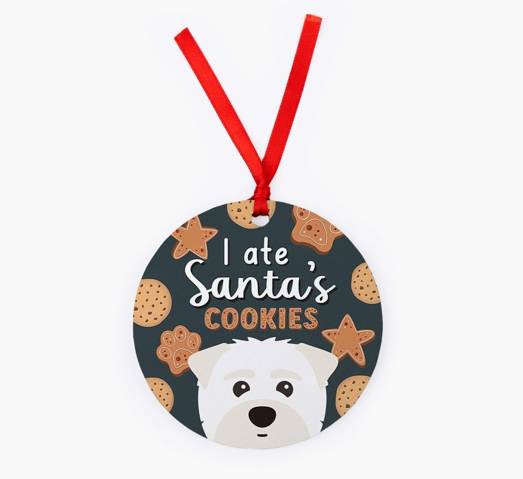 I Ate Santa's Cookies: Personalized {breedFullName} Christmas Decoration