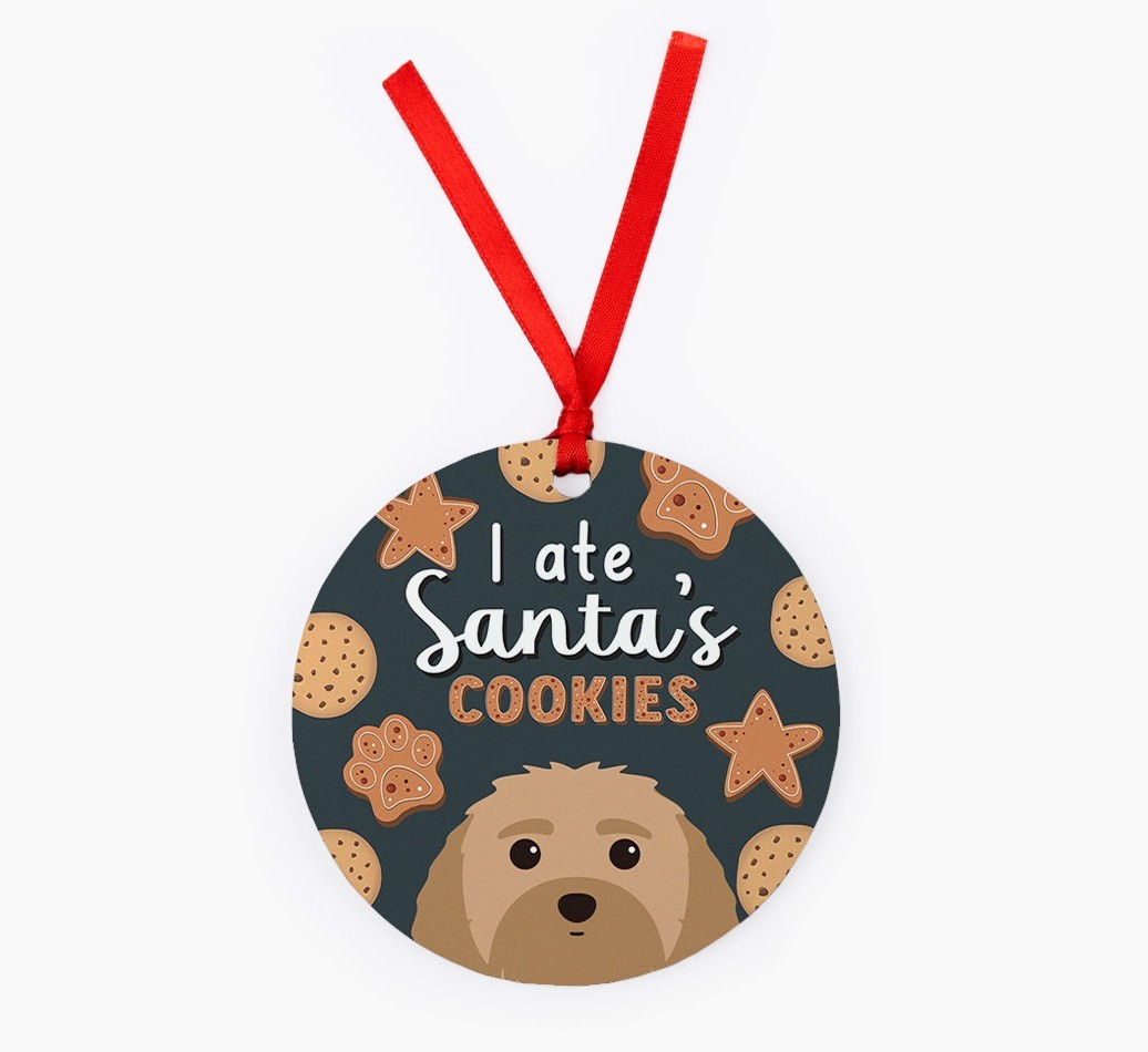 I Ate Santa's Cookies: Personalized {breedFullName} Christmas Decoration
