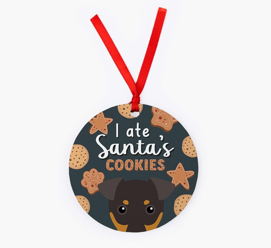 I Ate Santa's Cookies: Personalized {breedFullName} Christmas Decoration