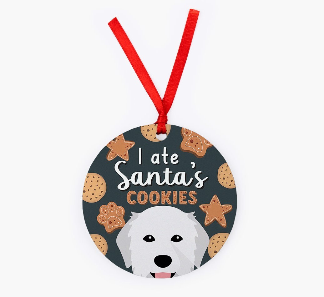 I Ate Santa's Cookies: Personalised {breedFullName} Christmas Decoration