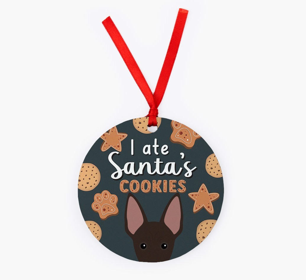 I Ate Santa's Cookies: Personalised {breedFullName} Christmas Decoration
