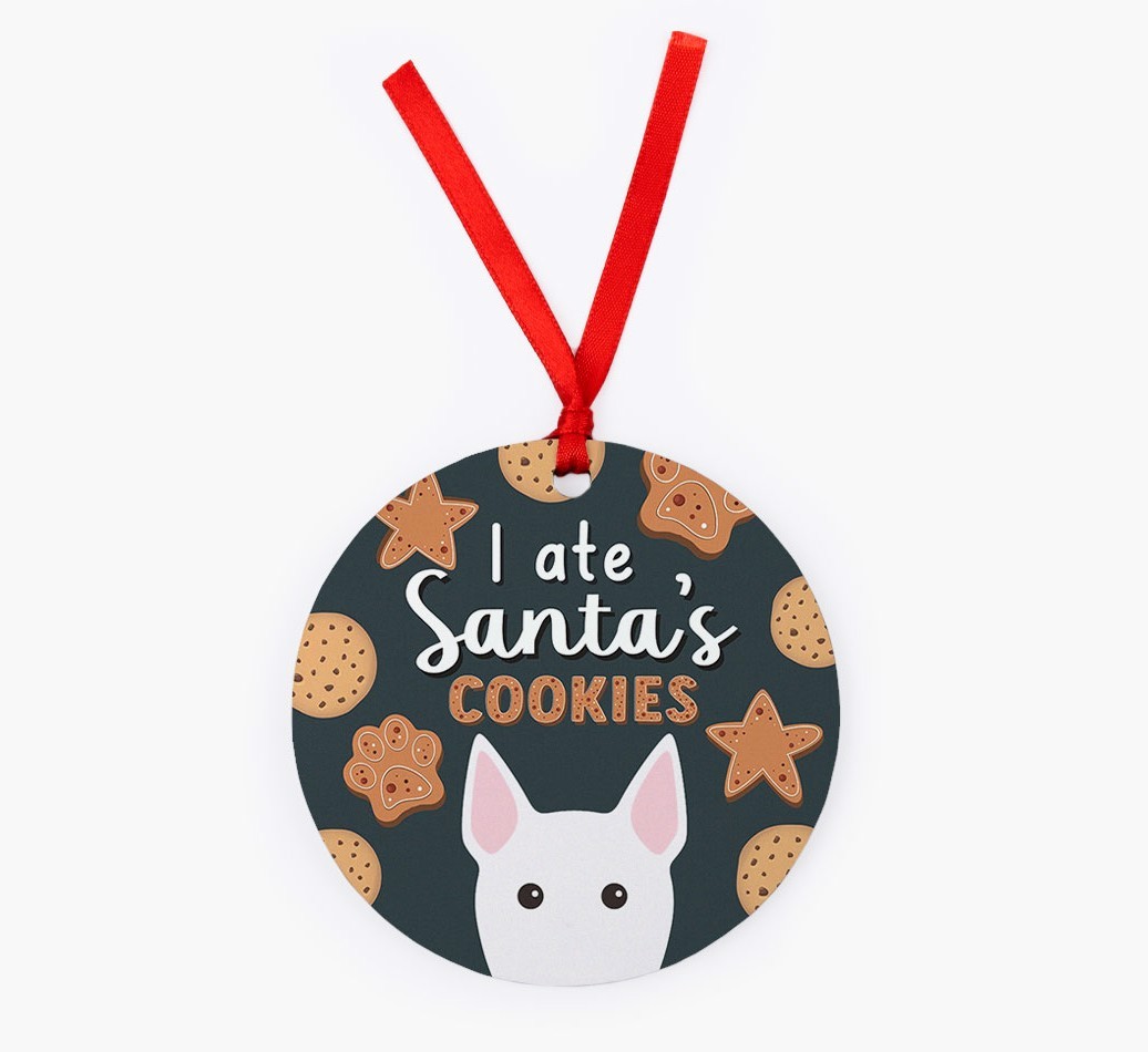 I Ate Santa's Cookies: Personalised {breedFullName} Christmas Decoration