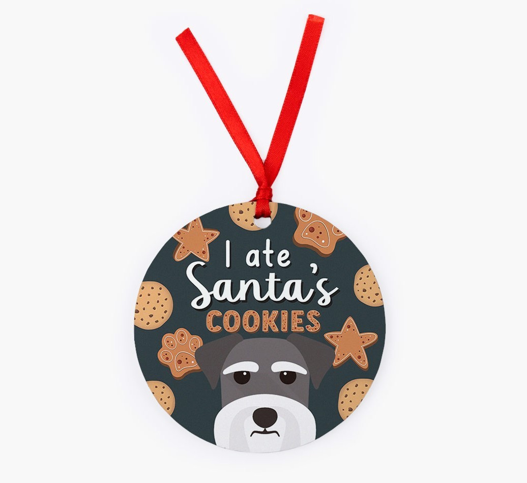 I Ate Santa's Cookies: Personalised {breedFullName} Christmas Decoration