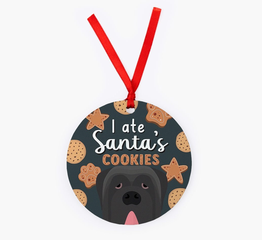 I Ate Santa's Cookies: Personalized {breedFullName} Christmas Decoration