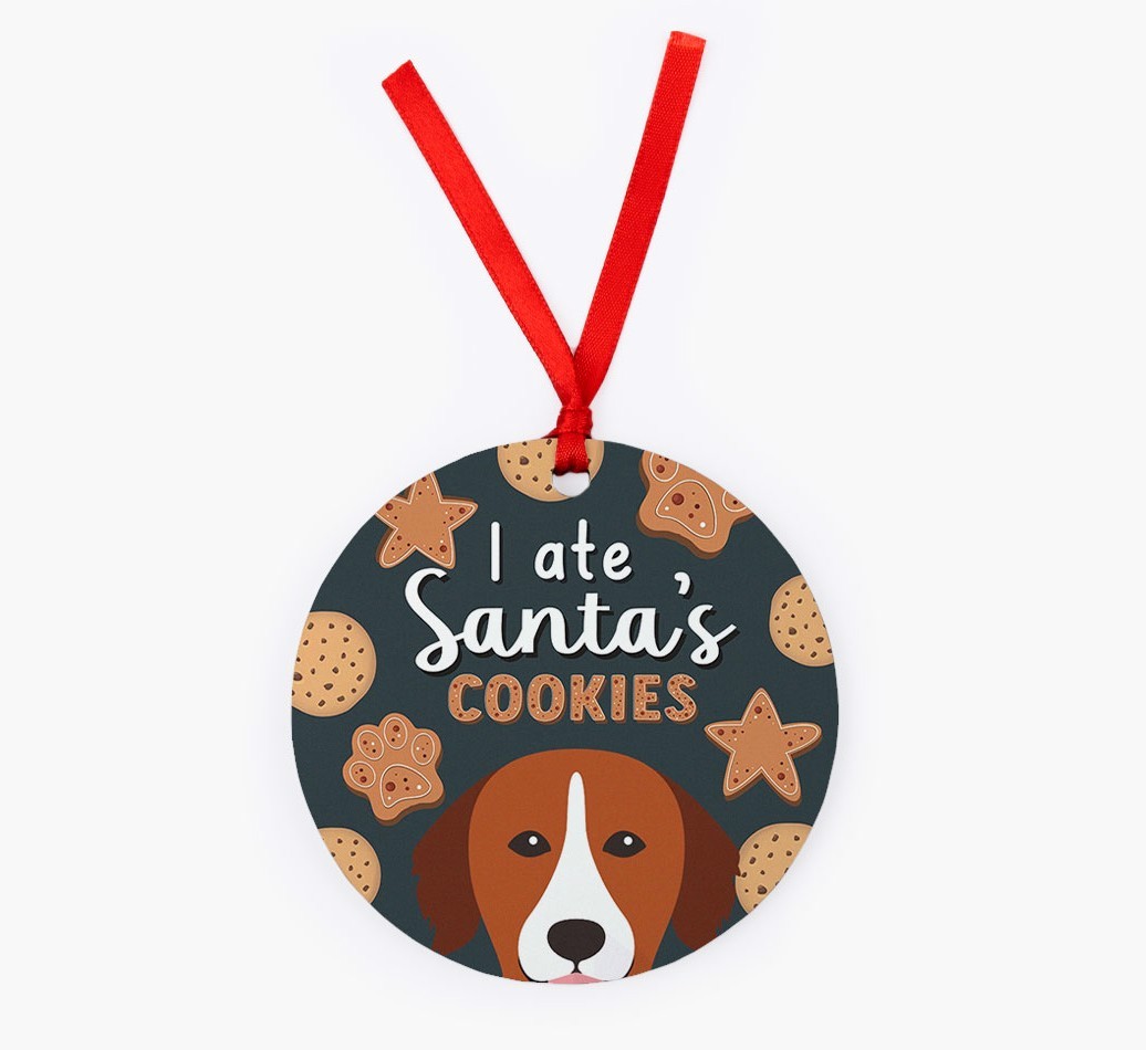 I Ate Santa's Cookies: Personalized {breedFullName} Christmas Decoration