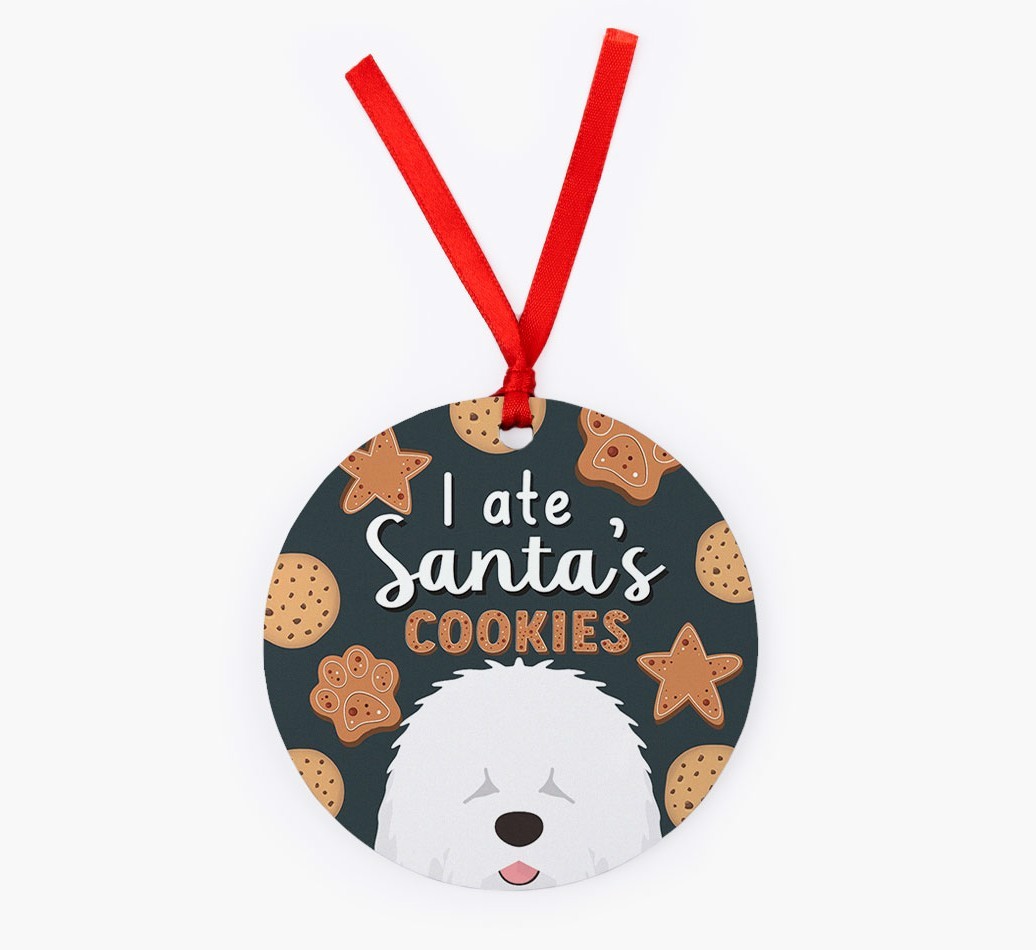 I Ate Santa's Cookies: Personalised {breedFullName} Christmas Decoration
