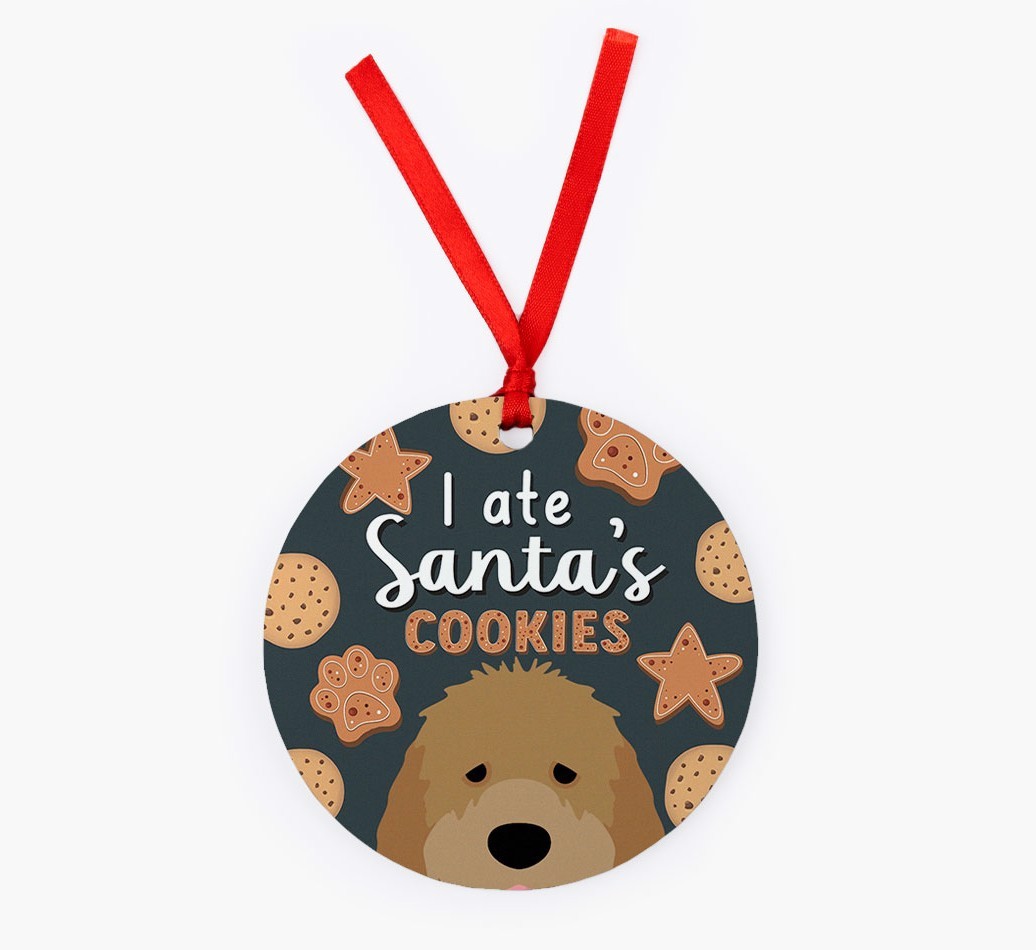 I Ate Santa's Cookies: Personalized {breedFullName} Christmas Decoration