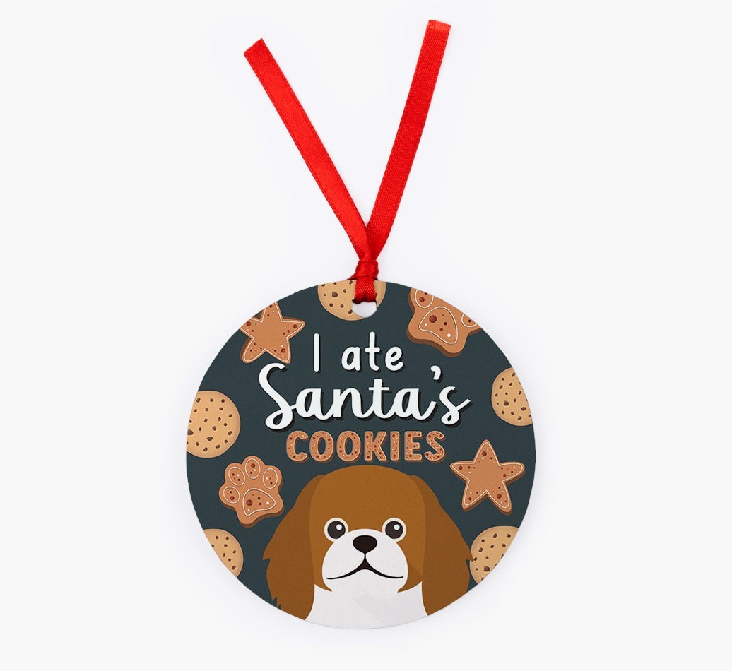I Ate Santa's Cookies: Personalized {breedFullName} Christmas Decoration