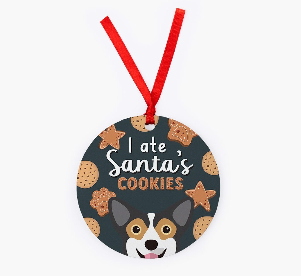 I Ate Santa's Cookies: Personalized {breedFullName} Christmas Decoration