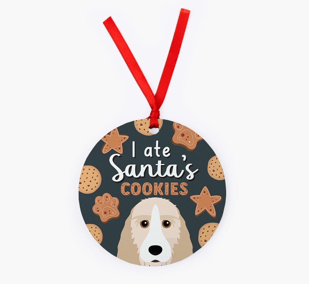 I Ate Santa's Cookies: Personalised {breedFullName} Christmas Decoration