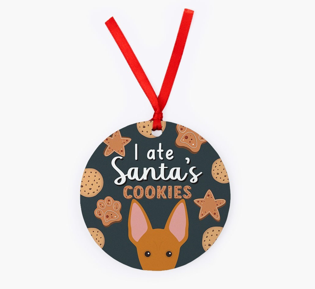 I Ate Santa's Cookies: Personalized {breedFullName} Christmas Decoration