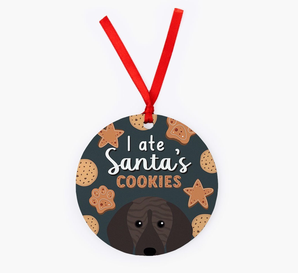 I Ate Santa's Cookies: Personalized {breedFullName} Christmas Decoration