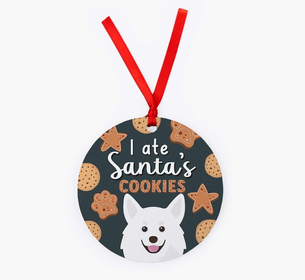 I Ate Santa's Cookies: Personalized {breedFullName} Christmas Decoration