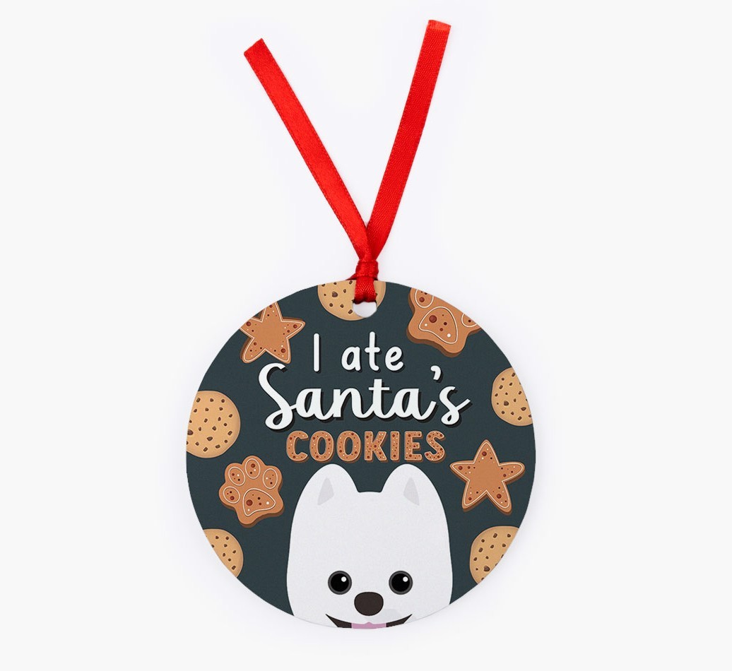 I Ate Santa's Cookies: Personalized {breedFullName} Christmas Decoration