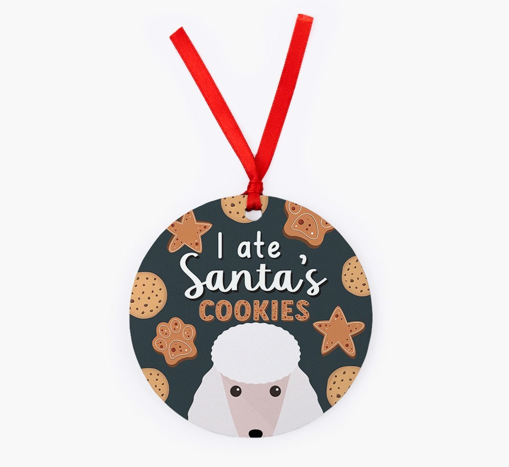 I Ate Santa's Cookies: Personalized {breedFullName} Christmas Decoration