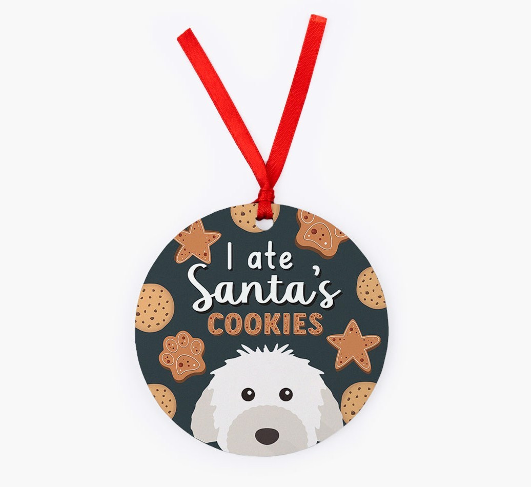 I Ate Santa's Cookies: Personalized {breedFullName} Christmas Decoration