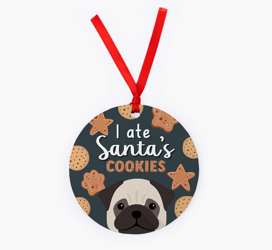 I Ate Santa's Cookies: Personalized {breedFullName} Christmas Decoration