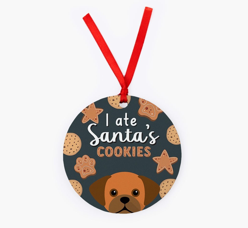 I Ate Santa's Cookies: Personalized {breedFullName} Christmas Decoration