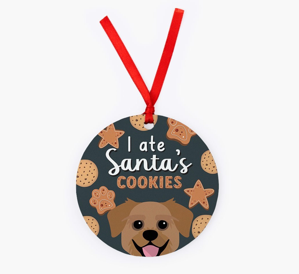 I Ate Santa's Cookies: Personalized {breedFullName} Christmas Decoration