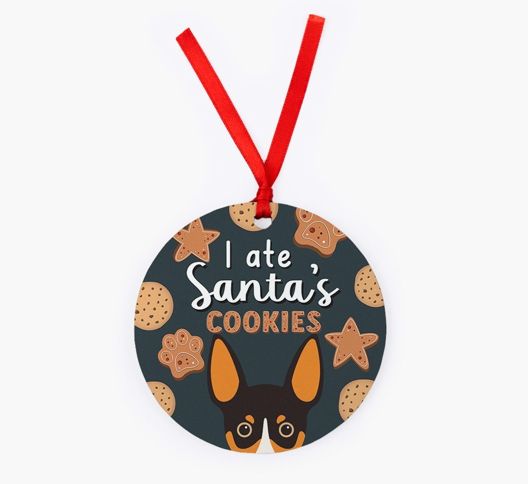 I Ate Santa's Cookies: Personalized {breedFullName} Christmas Decoration