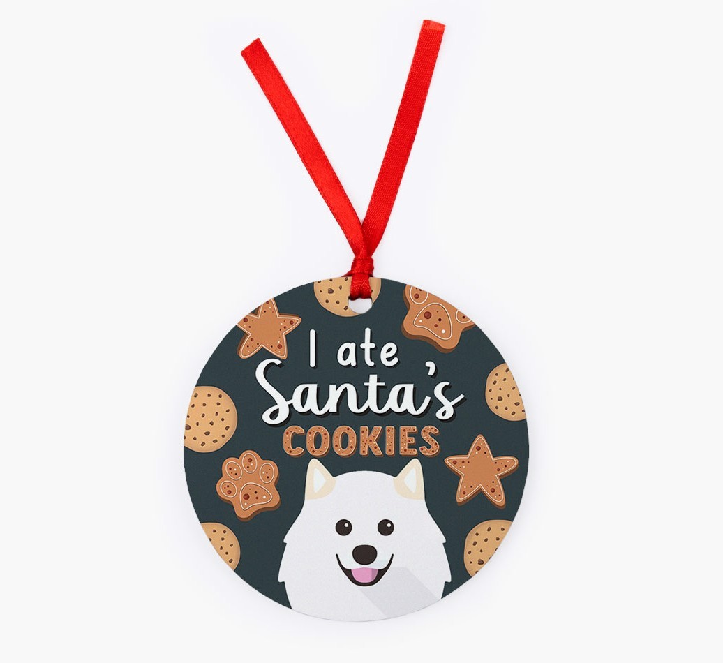 I Ate Santa's Cookies: Personalised {breedFullName} Christmas Decoration