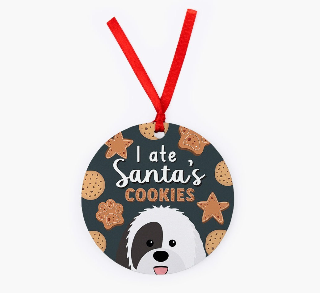 I Ate Santa's Cookies: Personalized {breedFullName} Christmas Decoration