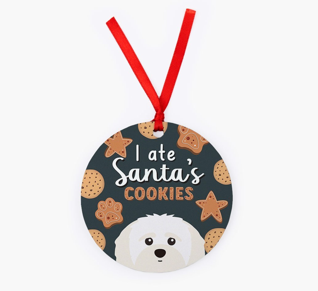 I Ate Santa's Cookies: Personalized {breedFullName} Christmas Decoration