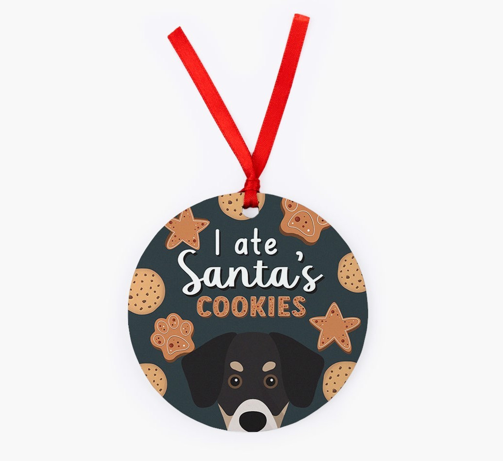 I Ate Santa's Cookies: Personalized {breedFullName} Christmas Decoration