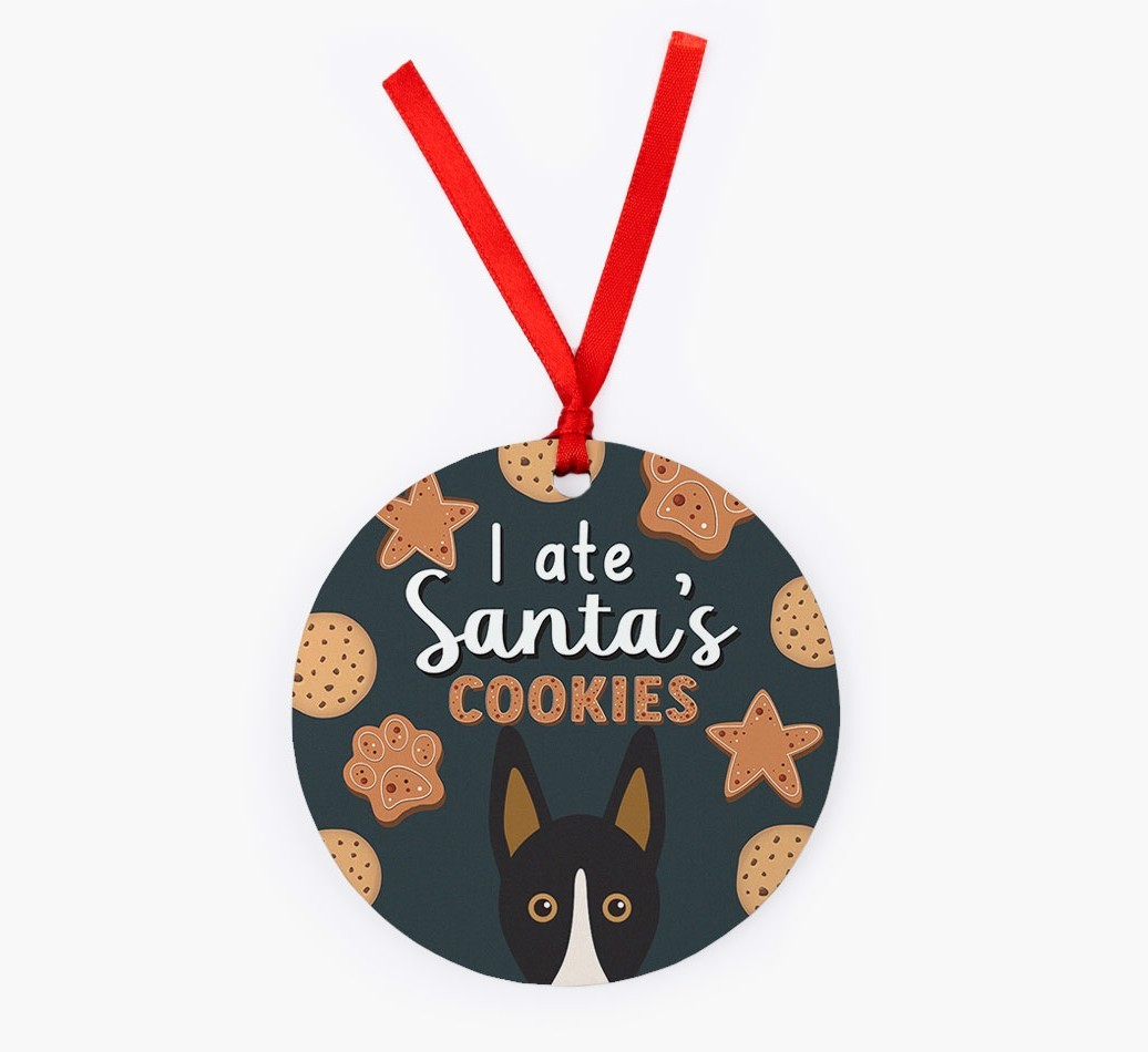 I Ate Santa's Cookies: Personalized {breedFullName} Christmas Decoration