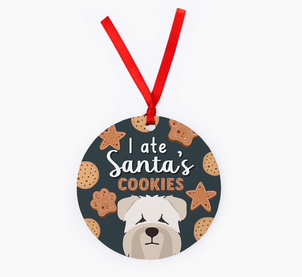 I Ate Santa's Cookies: Personalized {breedFullName} Christmas Decoration