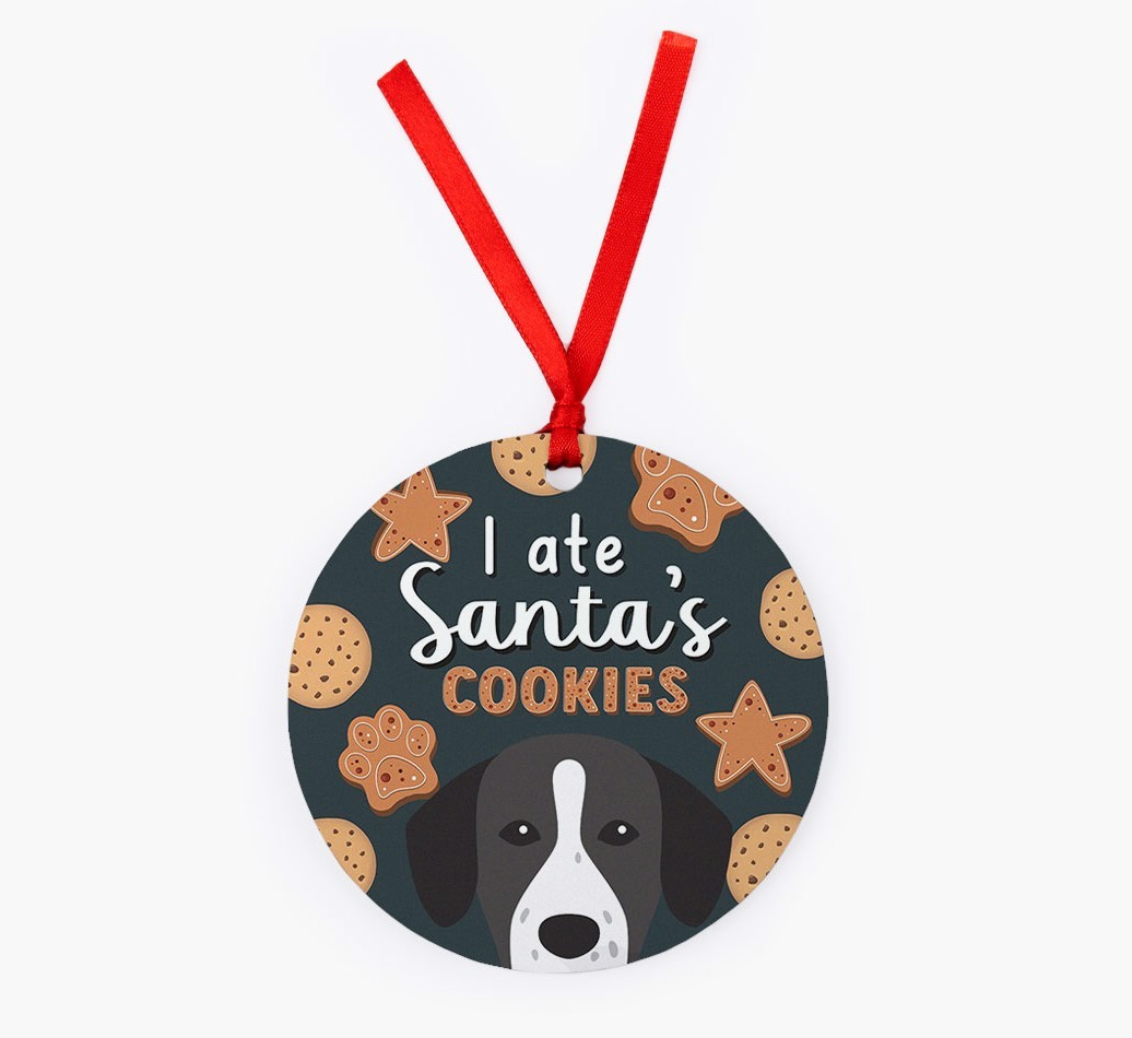 I Ate Santa's Cookies: Personalized {breedFullName} Christmas Decoration