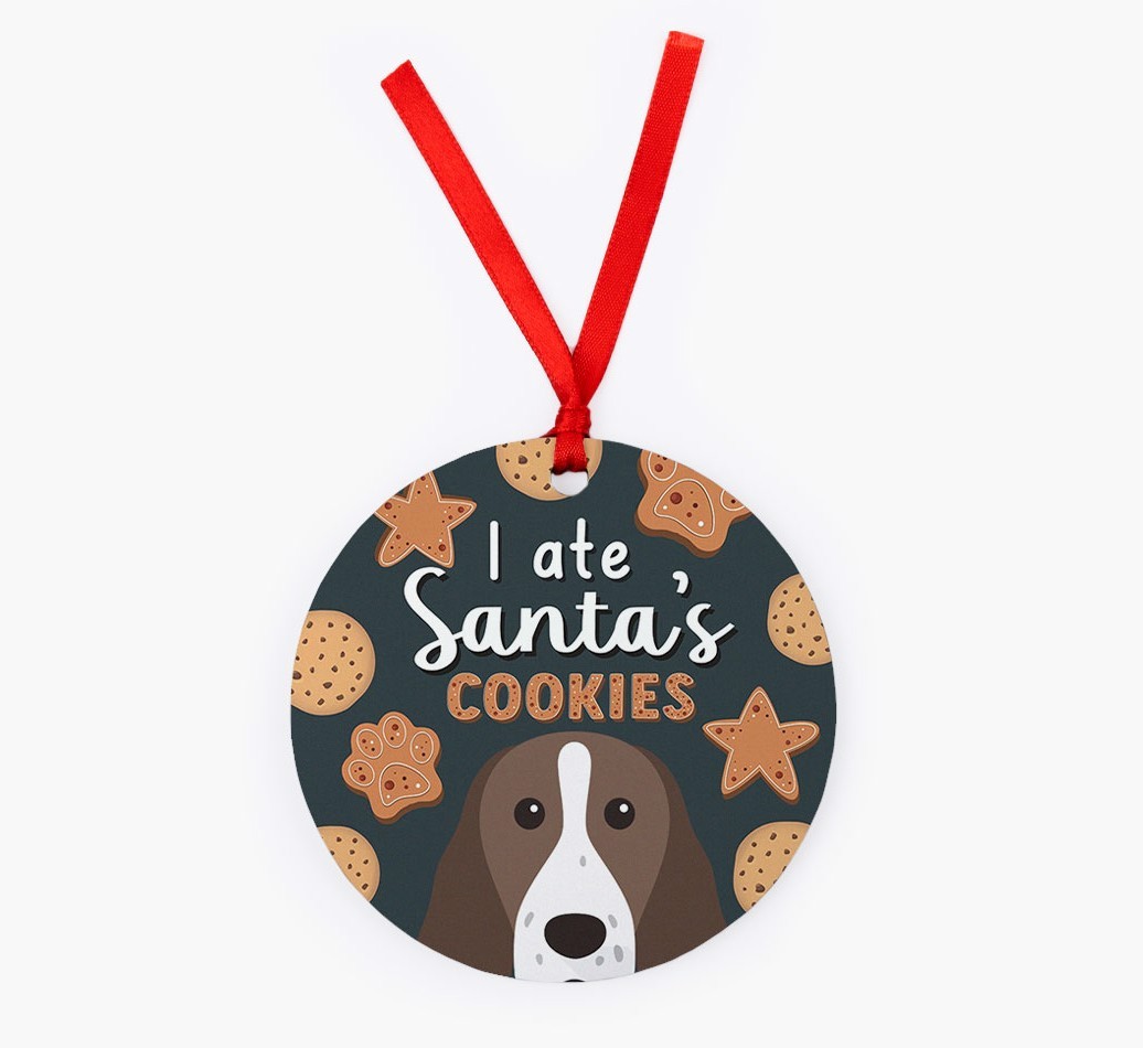I Ate Santa's Cookies: Personalised {breedFullName} Christmas Decoration