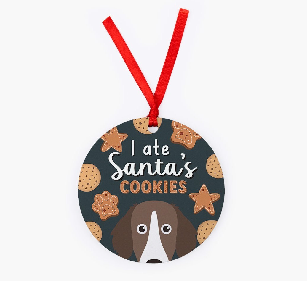 I Ate Santa's Cookies: Personalised {breedFullName} Christmas Decoration