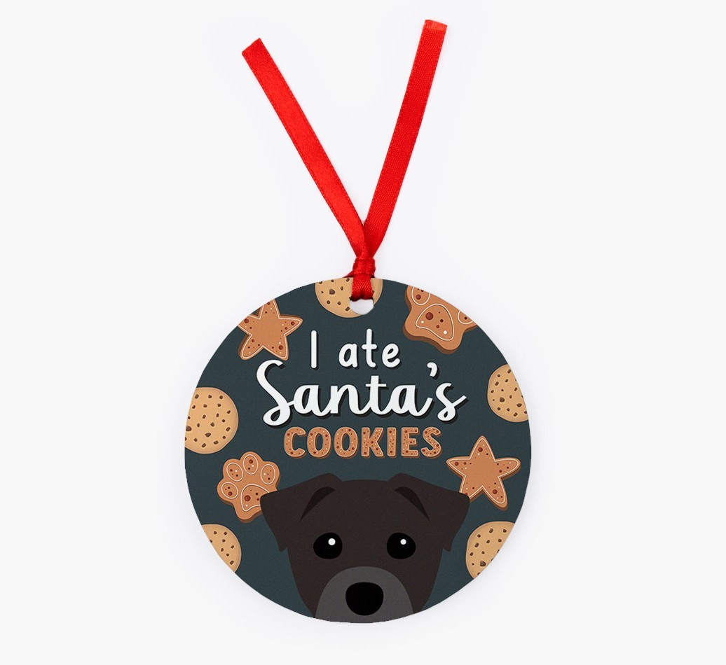 I Ate Santa's Cookies: Personalized {breedFullName} Christmas Decoration