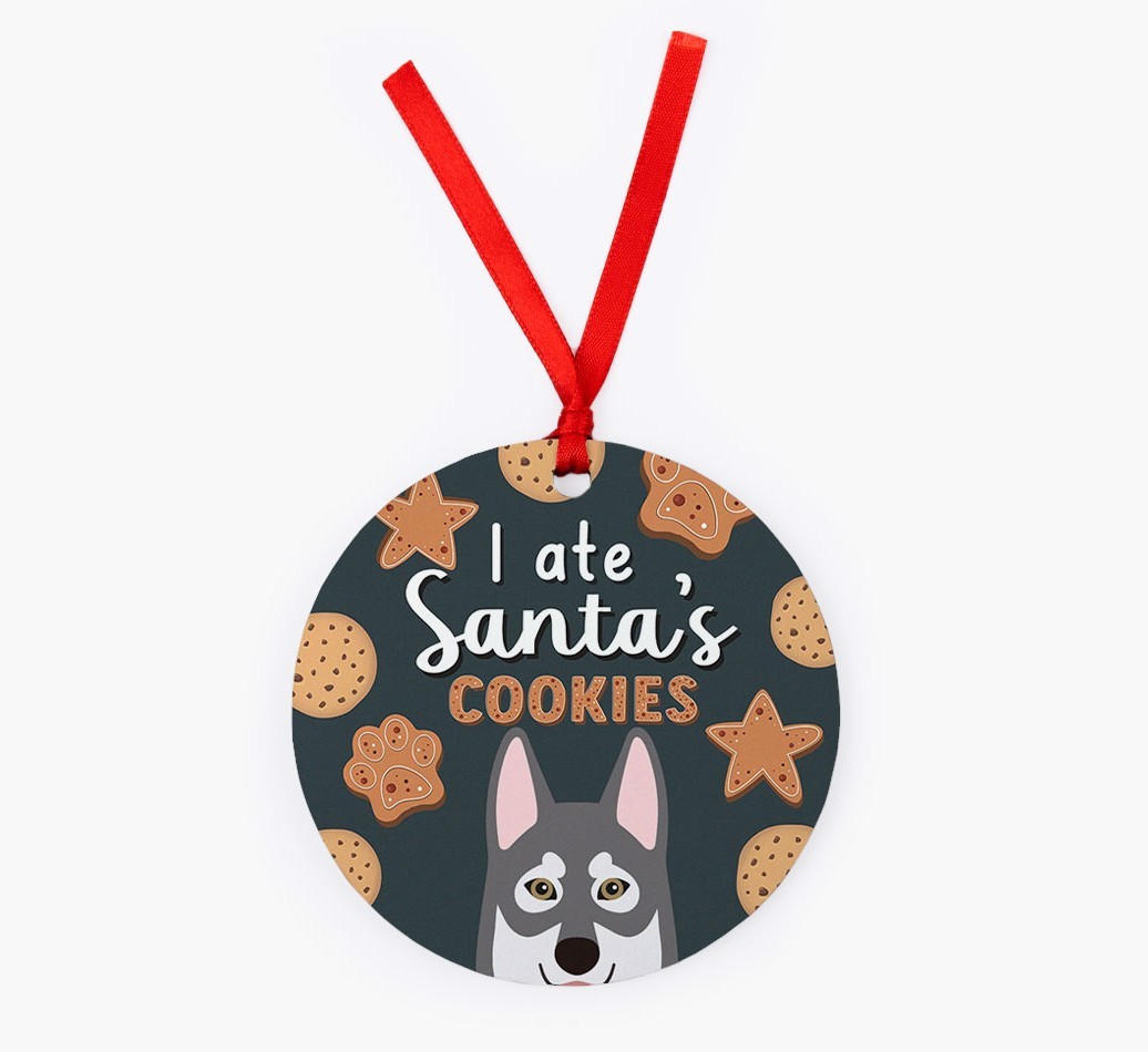 I Ate Santa's Cookies: Personalized {breedFullName} Christmas Decoration