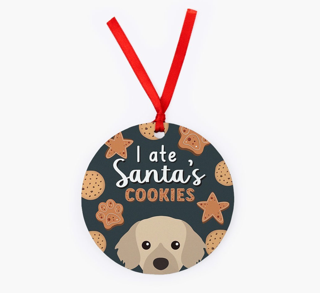 I Ate Santa's Cookies: Personalised {breedFullName} Christmas Decoration