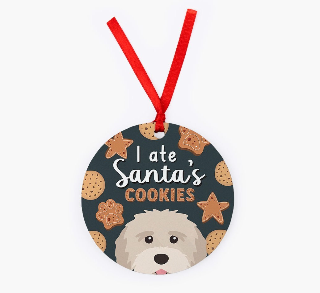 I Ate Santa's Cookies: Personalised {breedFullName} Christmas Decoration