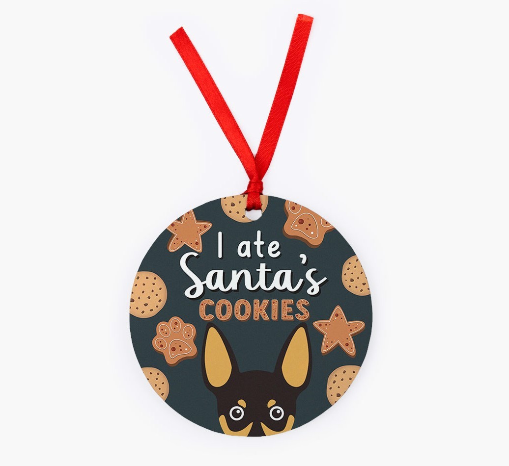 I Ate Santa's Cookies: Personalised {breedFullName} Christmas Decoration