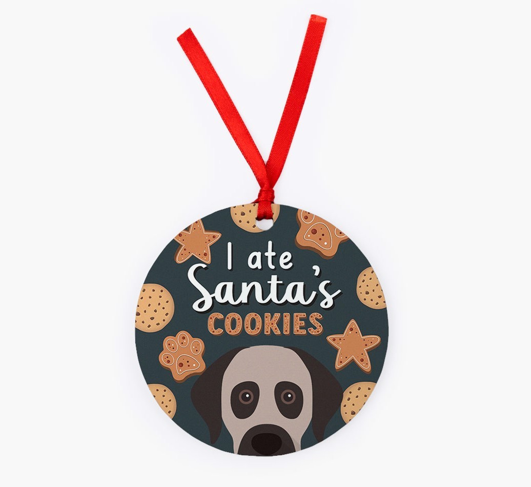 I Ate Santa's Cookies: Personalized {breedFullName} Christmas Decoration