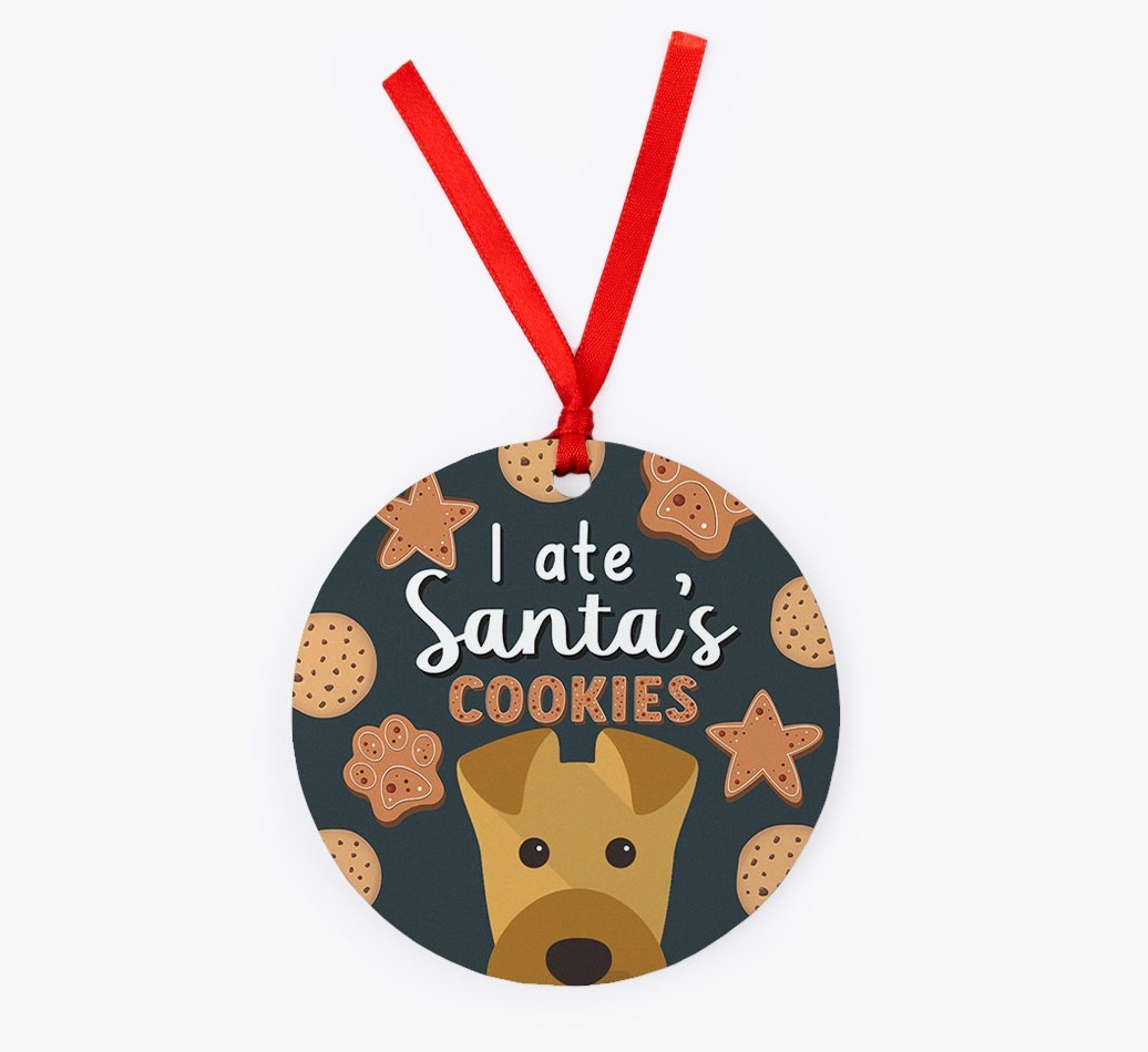 I Ate Santa's Cookies: Personalized {breedFullName} Christmas Decoration