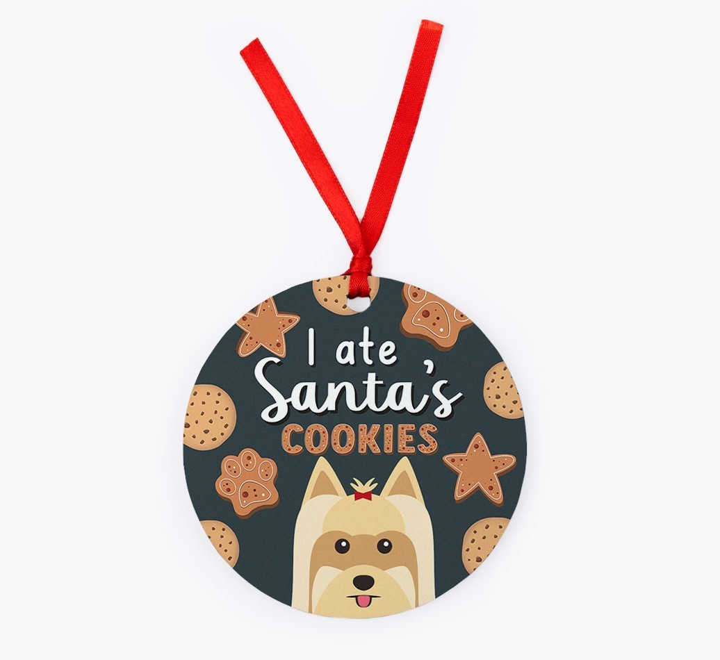 I Ate Santa's Cookies: Personalized {breedFullName} Christmas Decoration