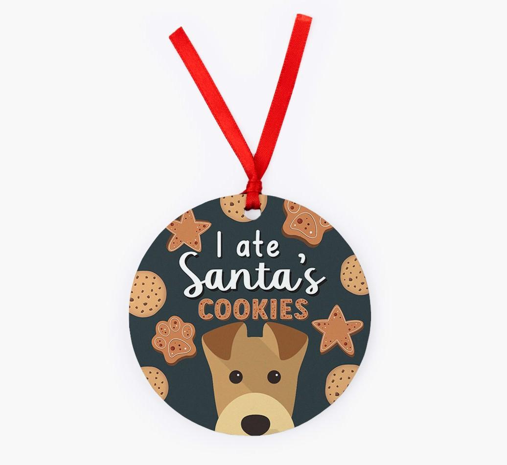 I Ate Santa's Cookies: Personalized {breedFullName} Christmas Decoration