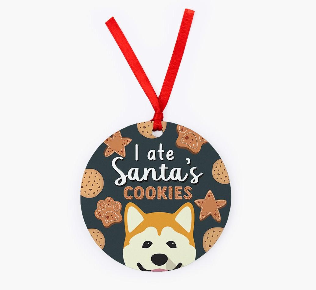 I Ate Santa's Cookies: Personalized {breedFullName} Christmas Decoration